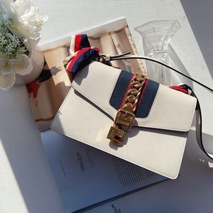 Gucci Small Sylvie Shoulder Bag White